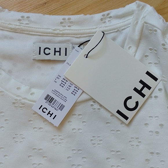 Ichi Ihnatalia Sleeveless Top Shirt Blouse S Cream - Picture 6 of 14